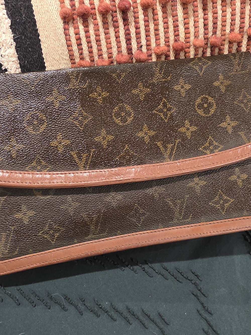 Louis Vuitton Monogram Canvas Clutch Vintage 1984
